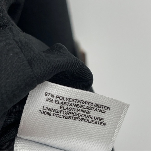 Kasper Elegant Evening Dress Classic Knee Length Sleeveless Studs 12P Black Goth - Picture 5 of 13